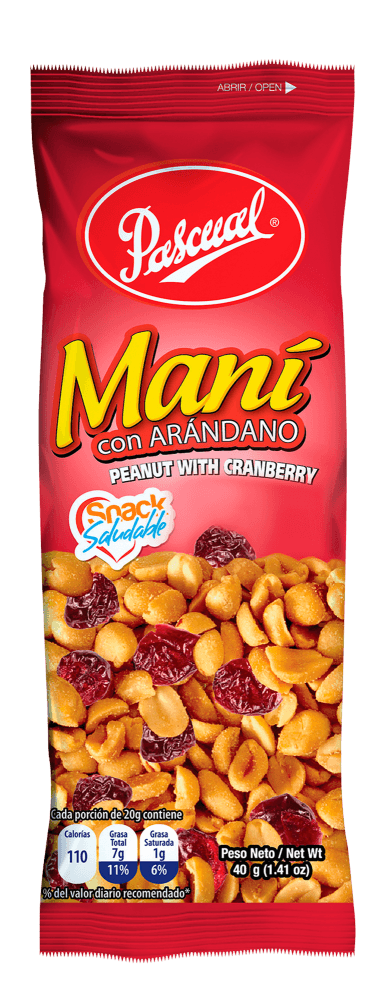 MANI CON ARANDANOS 40G